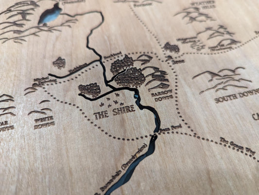 Middle Earth / Lord of the Rings file 3D, Laser Cut file, SVG, EPS, PDF, Multilayered, File for Laser Cutter, Vector file, Digital, 24x36 in