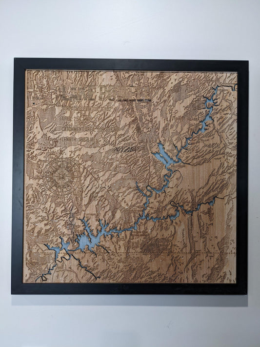 Lake Powell UT / AZ Vector file 3D, Laser Cut file, svg, eps, pdf, Multilayered